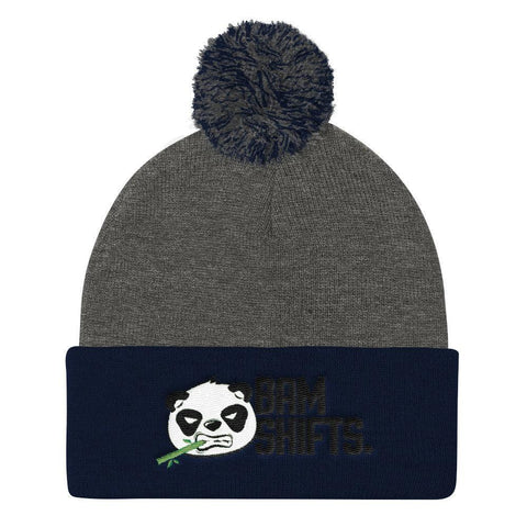 Panda Pom Knit Cap - BAM SHIFTS